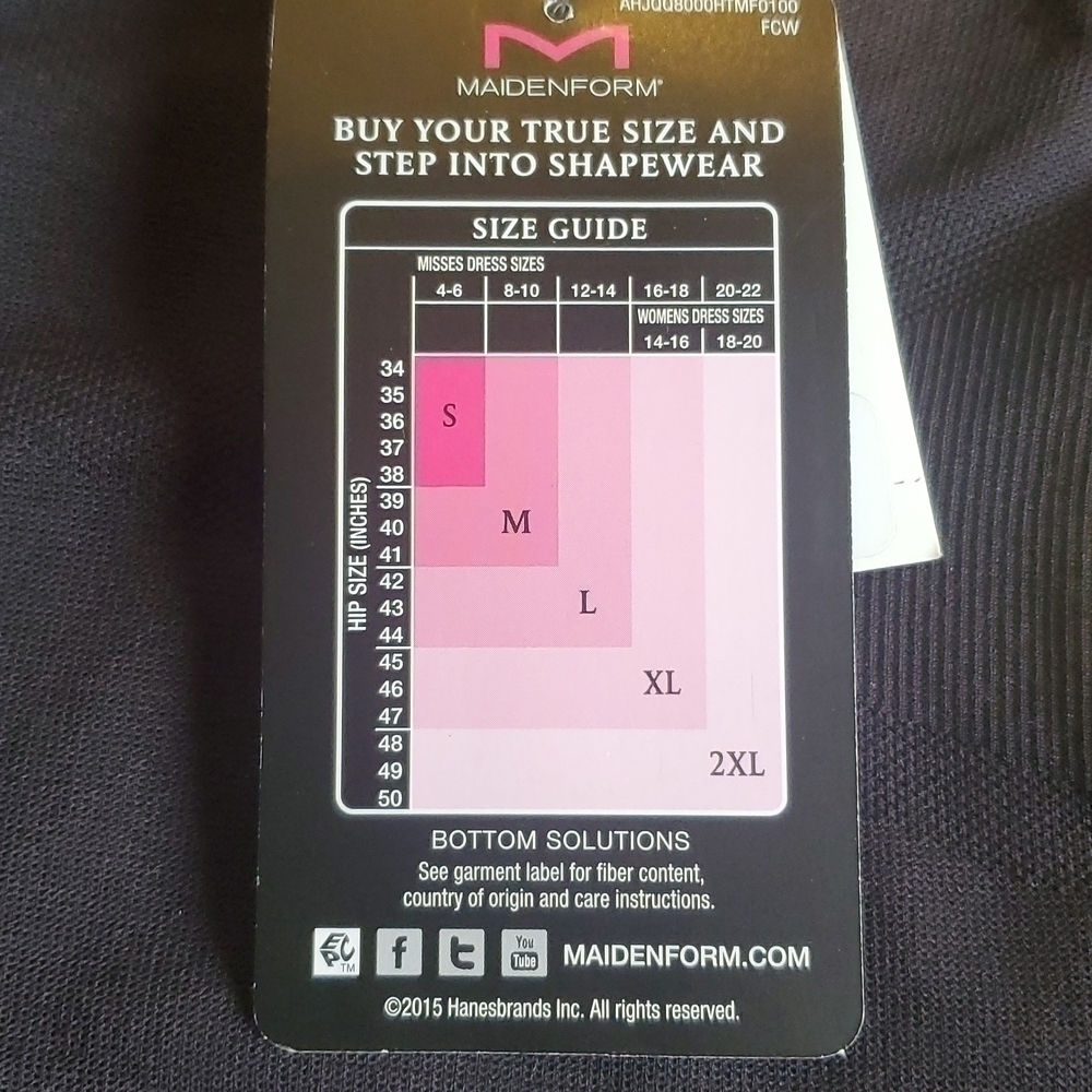NWT Black Maidenform Ultra Control Thigh Slimmer Sz Small - Picture 5 of 7